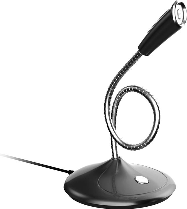 Platinet Mikrofon Office/Home Desktop Jack 3.5 schwarz (45576)