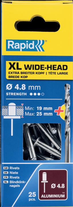 Produktbild Rapid XL Blindniete Ø 4,8 x 30 mm
