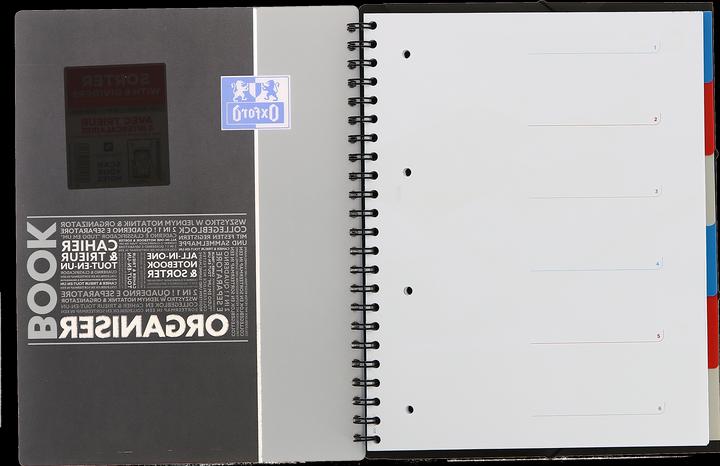 Actual product image Oxford Organiserbook (A4+, Checked, Hardcover)