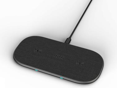 Productafbeelding Rapoo QI Dual Wireless Charging Pad XC260, 20W, Grijs (10 W)