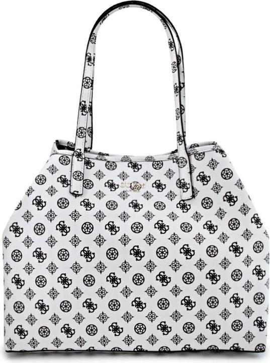 Immagine prodotto Guess Vikky, Leather, Textile Bag, White, For Women, 32.5x27x15 cm