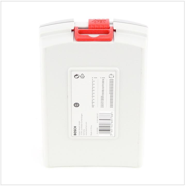 Produktbild Bosch Professional Zubehör PRO Stainless Steel HSS-Co Spiralbohrer-Set, 19-tlg. (1 mm, 1.5 mm, 2 mm, 2.5 mm, 3 mm, 3.5 mm, 4 mm, 4.5 mm, 5 mm, 5.5 mm, 6 mm, 6.5 mm, 7 mm, 7.5 mm, 8 mm, 8.5 mm, 9 mm, 9.5 mm, 10 mm)