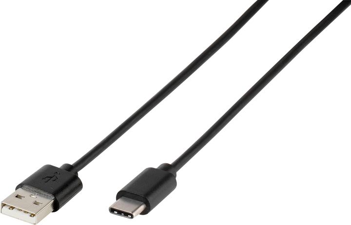 Image du produit Vivanco Câble USB-C, USB-A mâle <> USB-C mâle, max. 18W, noir, 2,0m (2 m, USB 2.0)
