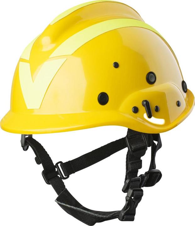 Actual product image Vallfirest Forest fire helmet VFT2, yellow (RAL1023) with yellow reflex (52 - 64 cm)