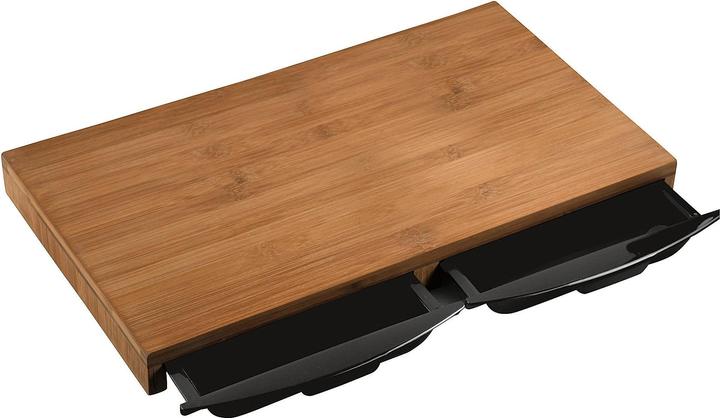 Image du produit Kesper Planche à découper+récupérateur en bambou