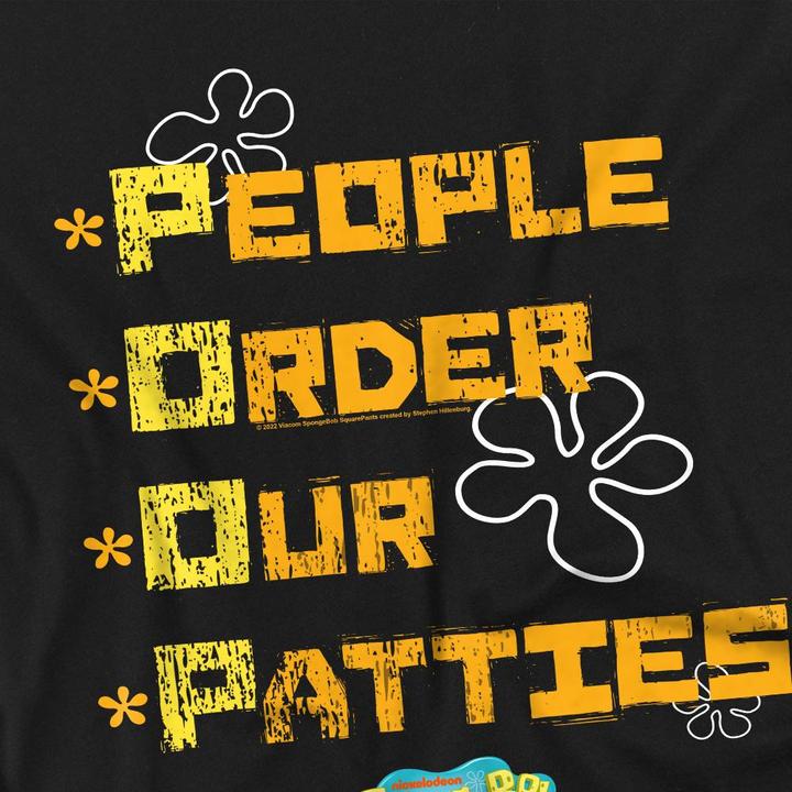 Produktbild Spongebob Squarepants People Order Our Patties TShirt (4XL)