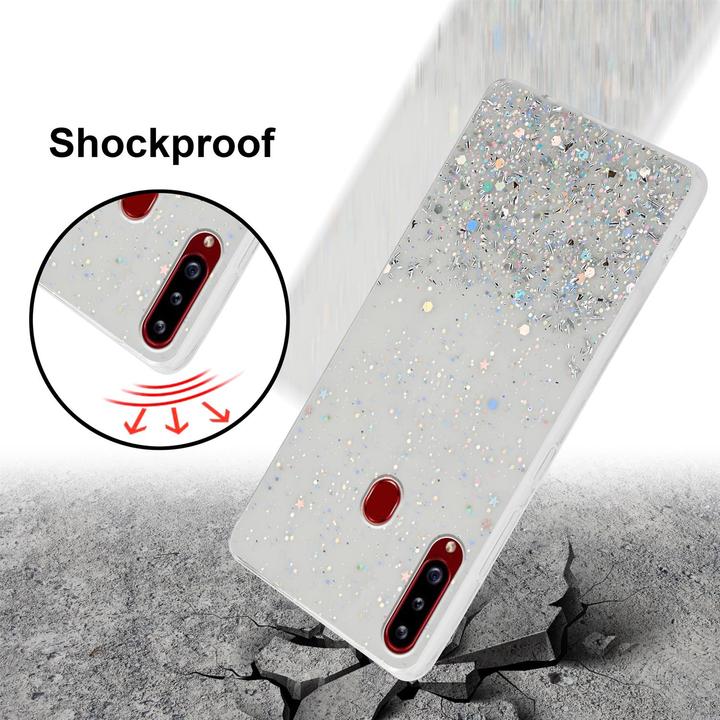 Image du produit Cadorabo Couverture TPU paillettes scintillantes (Samsung Galaxy A20s)