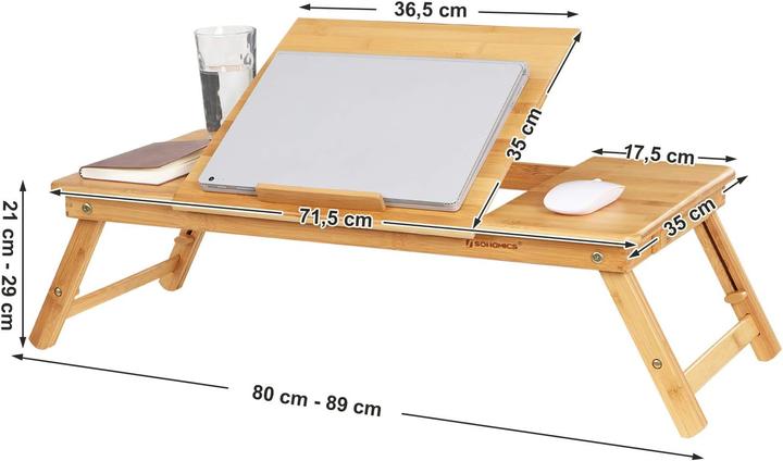 Actual product image Songmics Laptop Desk