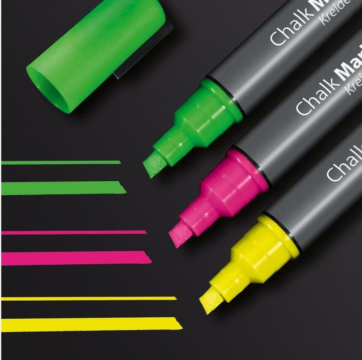 Produktbild Sigel Kreidemarker Gelb/Grün/Pink (Gelb, Grün, Pink, 5 mm, 3 x)