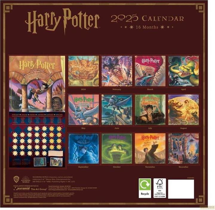 Produktbild Harry Potter (Literatur) 2025 30X30 Broschürenkalender (30 x 30 cm, Deutsch)