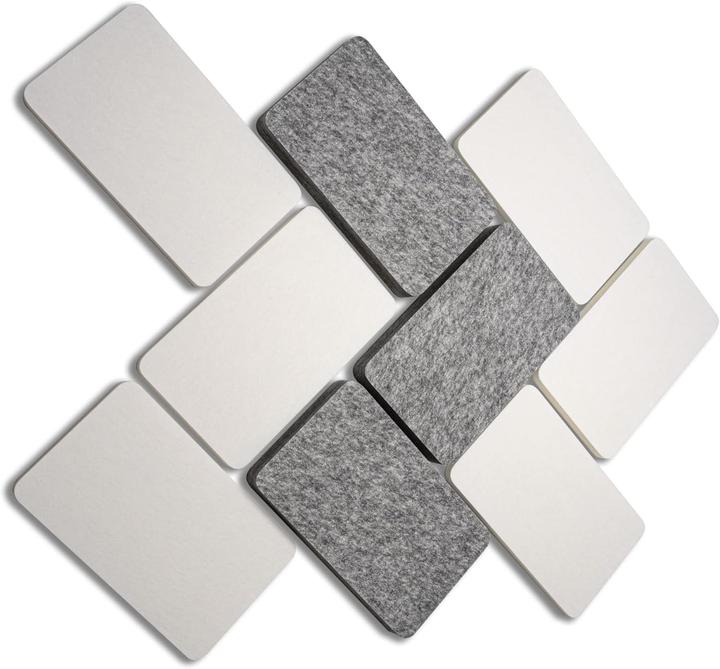 Actual product image Fennext 9 Stück 3D Schallabsorber-Paneele Vliesduo für Akustikdämmung (9 pcs.)
