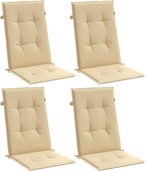 Immagine prodotto VidaXL Cuscini dello schienale alto 4 pezzi in tessuto (120 x 50 x 4 cm)