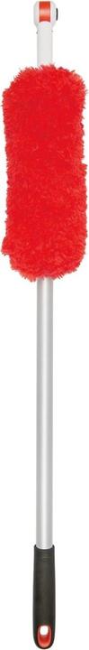 Actual product image OXO Extendable microfibre dust mop with various attachments. attachments