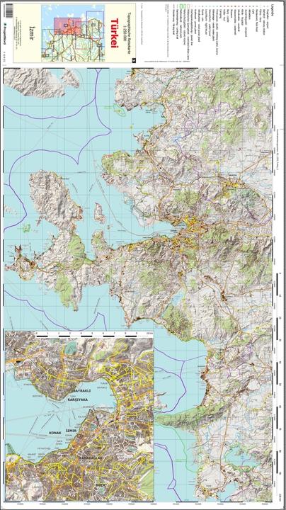 Produktbild Izmir - Topographische Reisekarte 1:250.000 Türkei (Blatt 5)