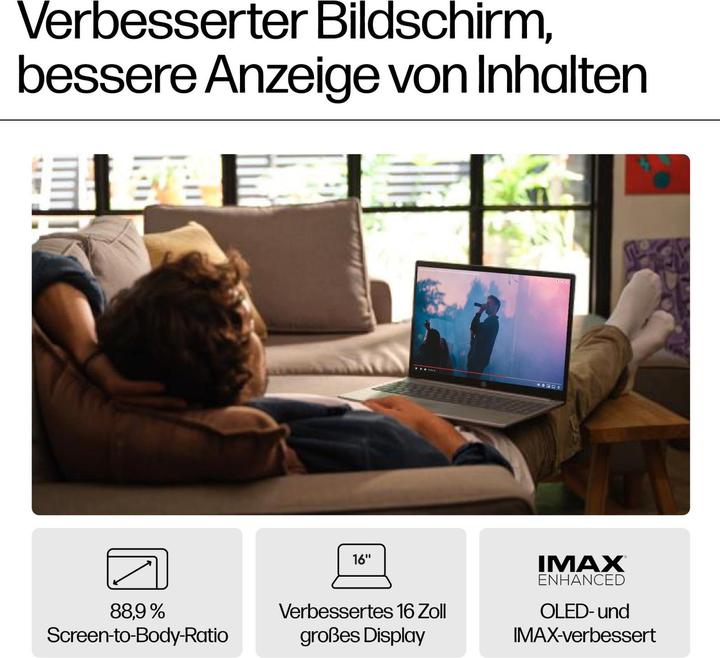 Actual product image HP Pavilion 16-af0055ng (16", Intel Core Ultra 5 125U, 16 GB, 512 GB, DE)