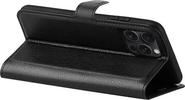 Actual product image MU Classic Litchi Leather Bookcover Series (Apple iPhone 16 Pro Max)