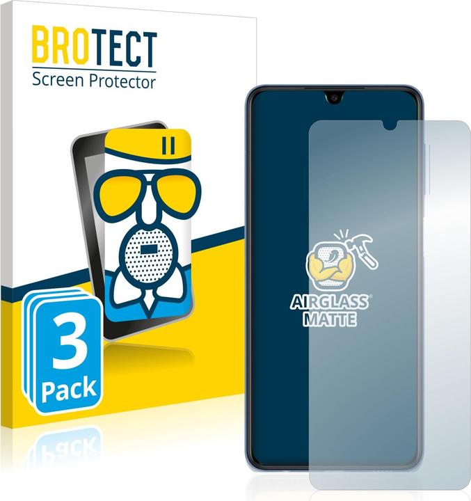 Actual product image BROTECT AirGlass Glass Matte (3 Piece, Samsung Galaxy M22)