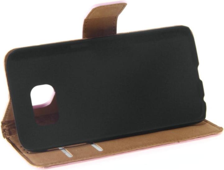 Actual product image OEM Slim Leather Book Case for Galaxy S6 pink (Samsung Galaxy S6)