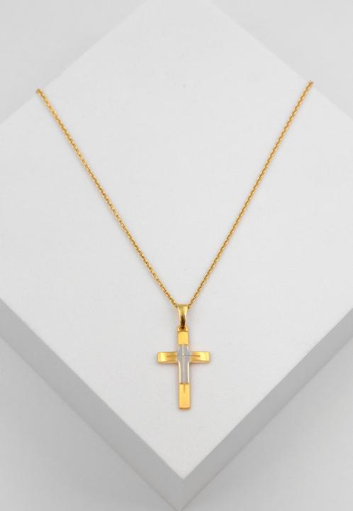 Image du produit Muau Croix (750, Or blanc, Or jaune 18 carats)
