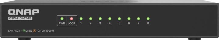 Image du produit QNAP QSW-1108-8T-R2 8 port 2.5Gbps auto nego (8 Ports)