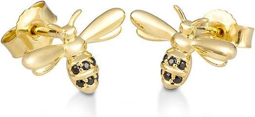 Breuning OHRSCHMUCK - BRILLANT 0,066 Ct. schwarz (585, - Gold)