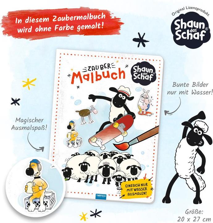 Shaun das Schaf Zaubermalbuch