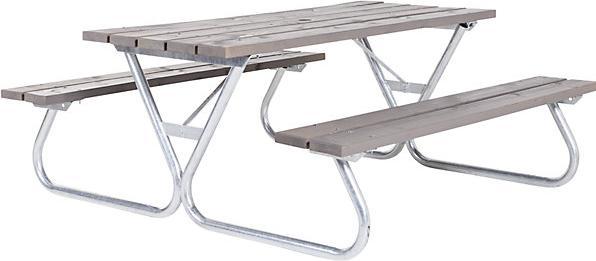Image du produit kaiserkraft Banc de groupe, gris (73 cm)