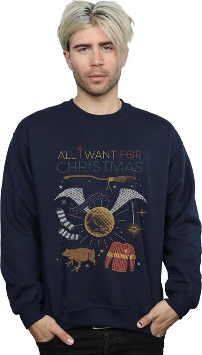 Image du produit - Sweat ALL WANT FOR CHRISTMAS - Homme (4XL)