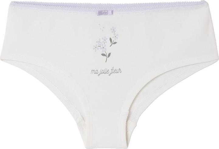 Actual product image Vertbaudet Bio-Kollektion: 5er-Pack Mädchen Shortys mit Blumen (98, 5-pack)