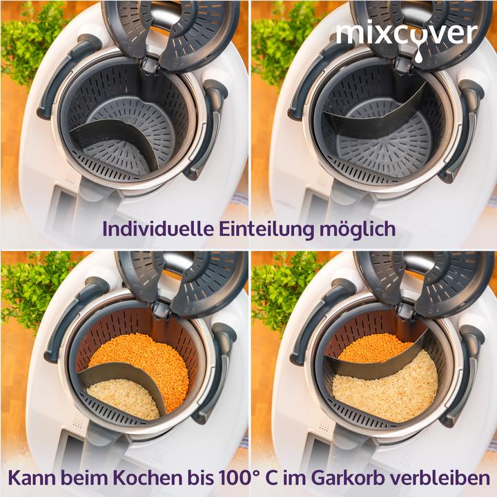 Actual product image Mixcover Cooking basket divider for Thermomix TM6 TM5 TM31, mixing bowl scraper