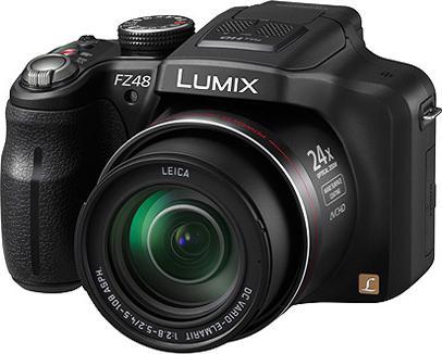 Produktbild Panasonic Lumix FZ48, 12MP, 24xZoom, HD-Movies, Schwarz (1/2,3'')