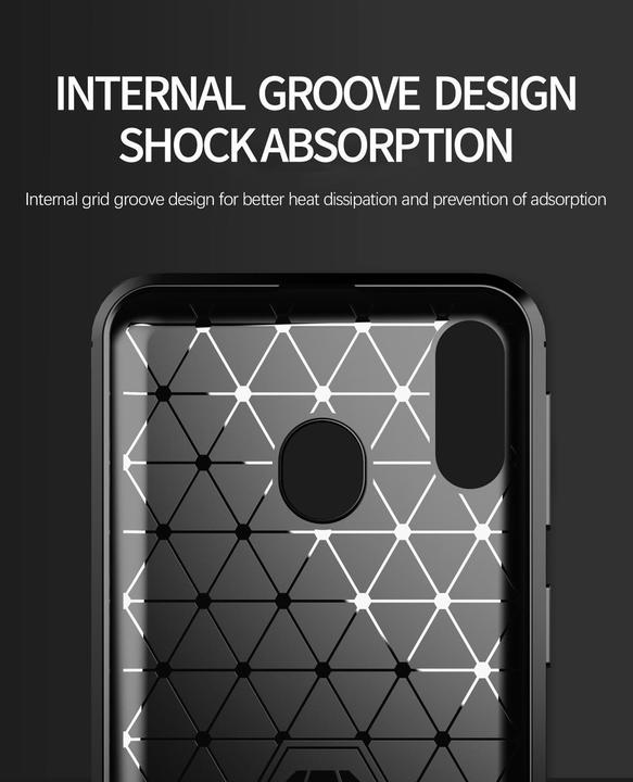 Produktbild Cadorabo TPU Ultra Slim carbon edelstahl Kombi Cover (Samsung Galaxy A20e)