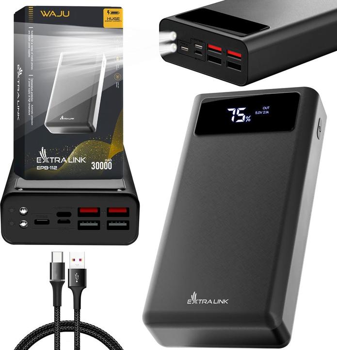 Actual product image Extralink EPB-112 (30000 mAh, 10 W, 111 Wh)