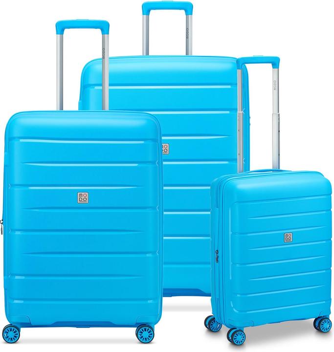 Actual product image Modo by Roncato Starlight 3.0 4 Rollen Kofferset 3-teilig mit Dehnfalte (219 l, XL (from 140l))