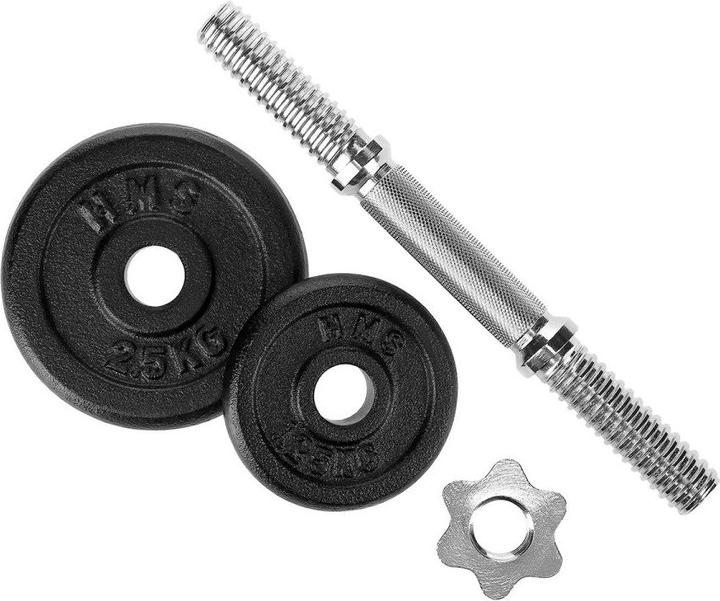 Produktbild HMS Hantelgewichte mit Kunststoffkoffer ST20 20kg, schwarz (2 x 10 kg)
