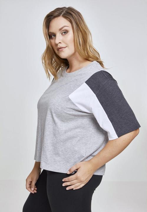 Actual product image Urban Classics Ladies 3-Tone Short Oversize Tee (XXL)
