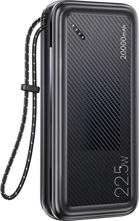 Produktbild Usams Powerbank PB60 20000mAh 22.5W 2xQC3.0+PD Fast Charge czarny/black 20KCD16801 (US-CD168) (20000 mAh, 22.50 W, 22.50 Wh)
