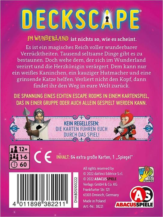 Actual product image Abacus Deckscape In Wonderland (German)