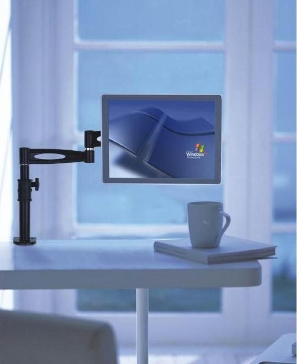 Image du produit Techly Support de bureau pour LCD TV LED 13 27 bras central inclinable pince (Tables, 27")