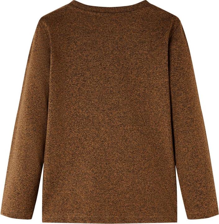 Immagine prodotto VidaXL Camicia da bambino a maniche lunghe Cognac Melange 140,Materiale: 50 (140)