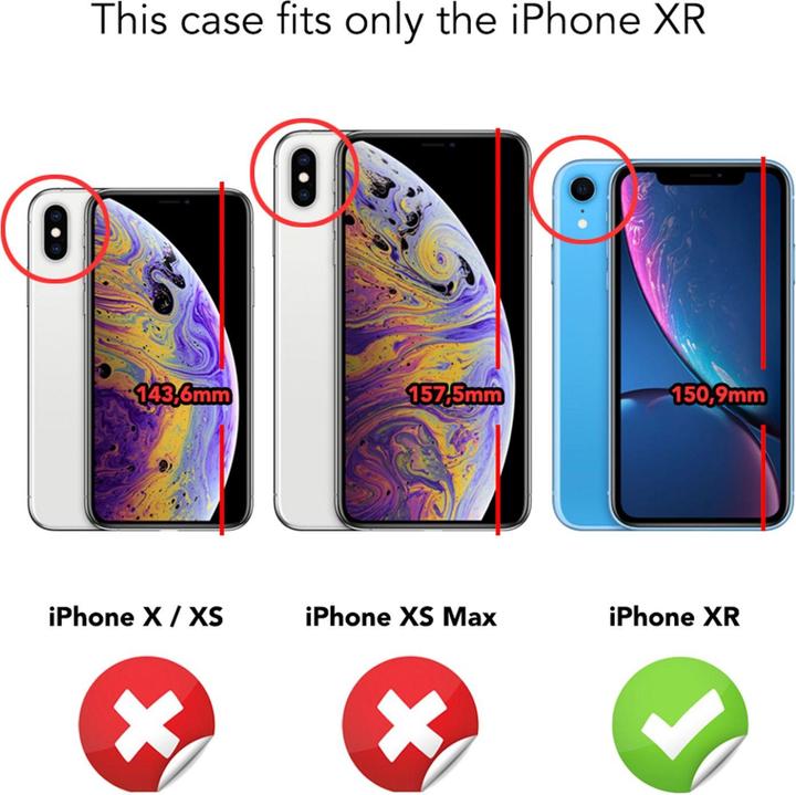 Immagine prodotto Nalia Copertura del telefono cellulare (Apple iPhone XR)