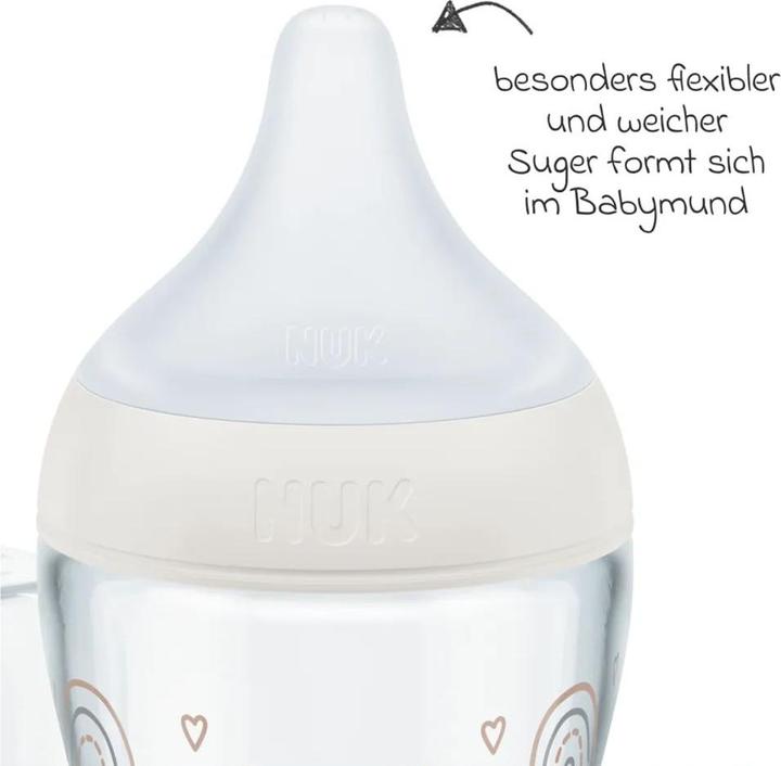 Actual product image NUK Babyflaschen Glas-Flasche 3er Pack Perfect Match 120 ml (120 ml)