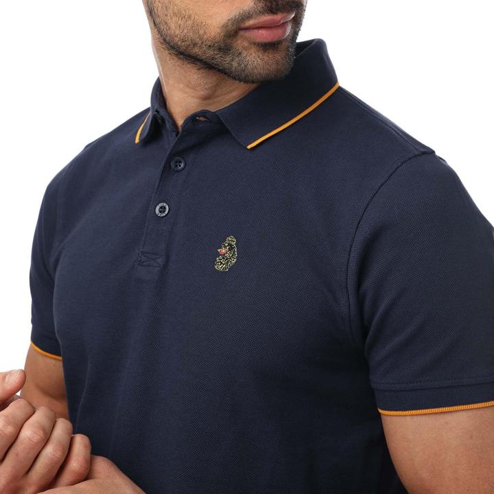 Immagine prodotto Luke 1977 Ricky Maglietta Polo Dettaglio Oro Bordata Uomo (M)