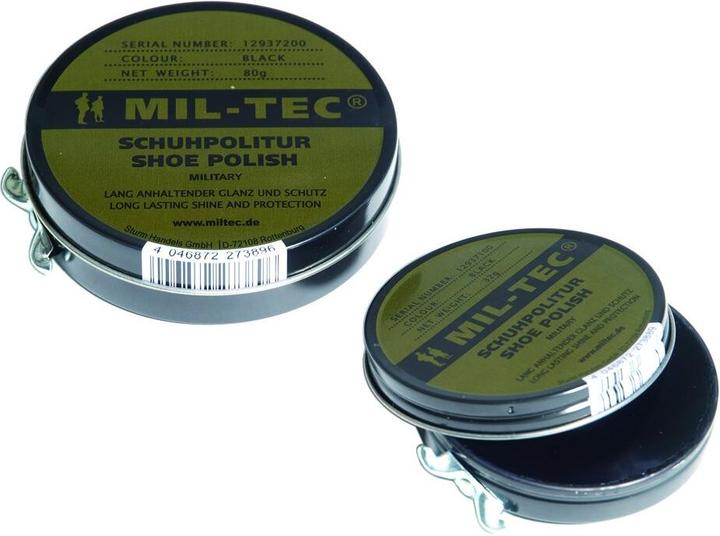 Mil-tec Schuhcreme Schwarz Dose 80Gr. (1 x)