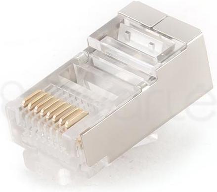 Produktbild Gembird PLUG6SP/50 shielded modular LAN plug 30u, set of 50 pcs, solid and stranded (U/UTP, CAT6, 1.03 m)