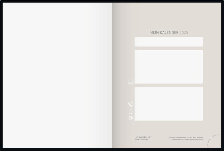 Immagine prodotto Ridoide Agenda tascabile Design Line 2025 360302525 1W/2S Night DE 12x16cm (A6, Tedesco)