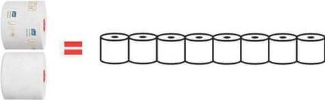 Tork Toilettenpapier 27RL h'weiss