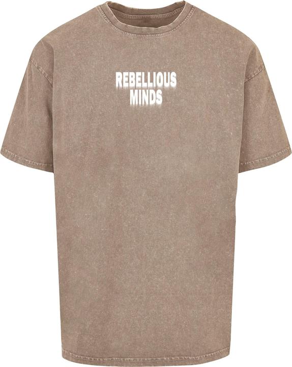 Merchcode Rebellious Minds Acid Washed Oversize Tee - 116563