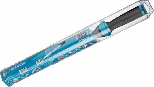 Actual product image HAZET Torque wrench 5108-3CT ∙ Nm min-max: 2.5 - 25 Nm ∙ Tolerance: 3% ∙ Square, solid 6.3 mm (1/4 … (1/4", 2.50 Nm, 25 Nm)