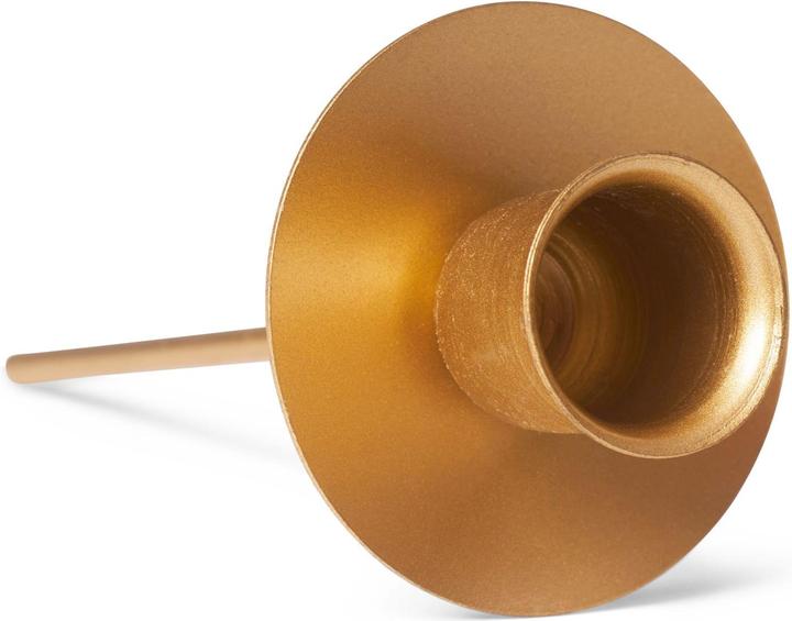 Produktbild Novaliv 12x Kerzenhalter Metall Stabkerzen GOLD Kerzeneinsatz Tafelkerzen Kerzentüller Metall